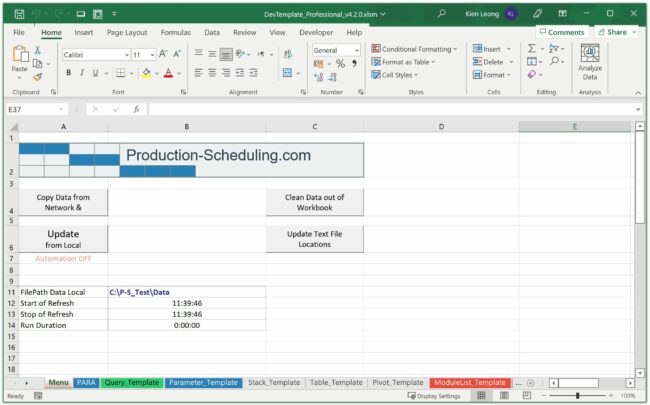 New Version: Fast Excel Development Template v4.3. File-Stacking, New ...